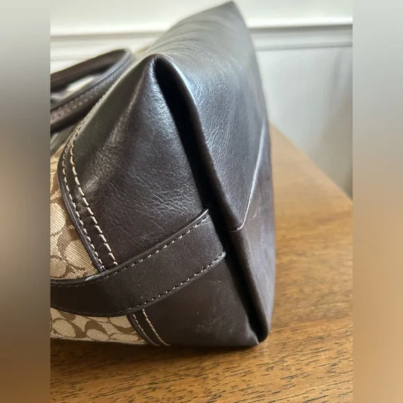 Coach Legacy Signature Stripe East/West Satchel Shoulder Bag - Picture 9 of 14